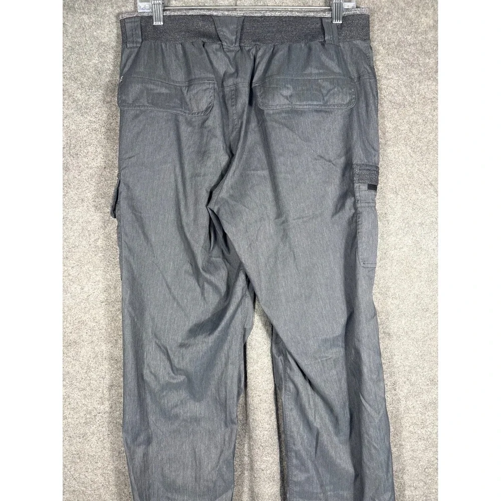 Lululemon Athletica Mens Cargo Pants Gray Herringbone Utility Trousers Size L